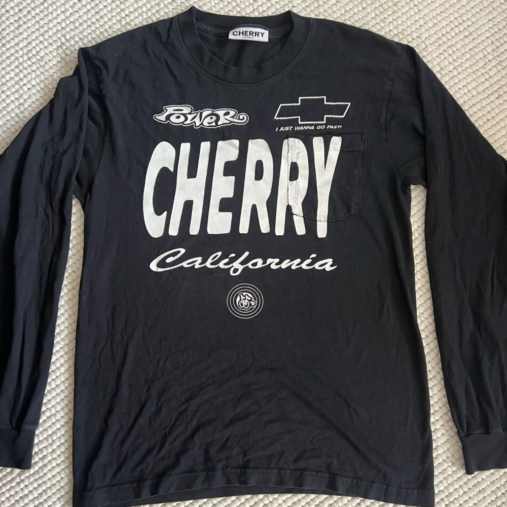 Cherry LA Black Graphic Long Sleeve Tee